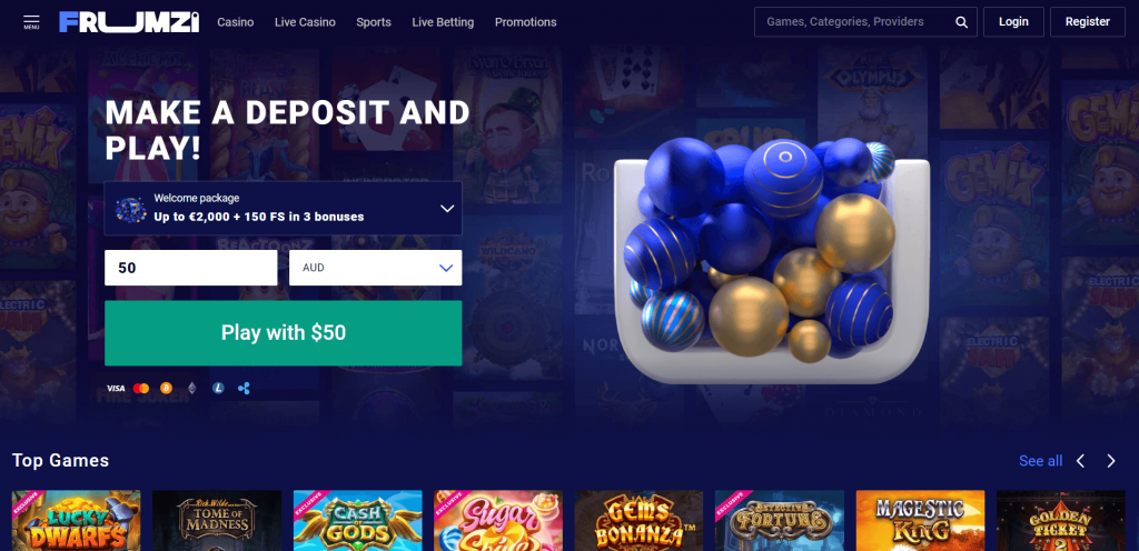 Frumzi Gambling Enterprisen suositus (2026) - Lunasta 500 euroa + 200 ilmaiskierrosta -kannustin Frumzi Gambling Enterprisen suositus (2026) - Lunasta 500 euroa + 200 ilmaiskierrosta -kannustin